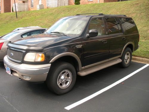 2000 ford expedition eddie bauer suv 4x4 4wd 5.4l 3rd row leather- fixup parts