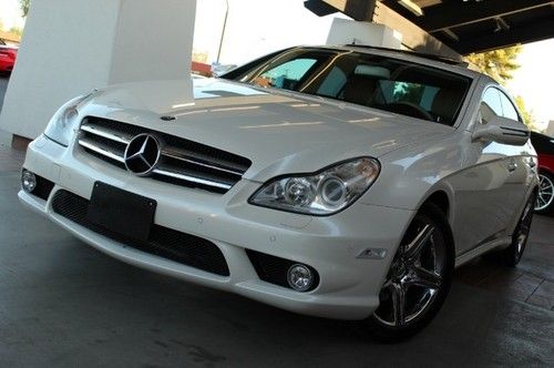 2009 mercedes cls550 sport amg pkg. fully loaded. pearl wht/tan. clean carfax.