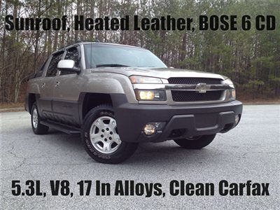 Lt heated leather buckets sunroof bose cd 17 in alloys clean carfax no wrecks