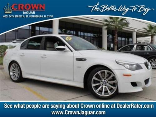 2008 bmw m5 white over gray super clean stunner 727-698-5544 cell