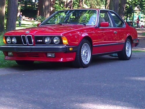 1987 bmw m6 5 spd, red with bisque
