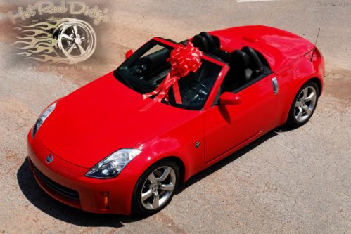 2008 nissan 350z z 306hp roadster convertible sports car exotic red xmas present