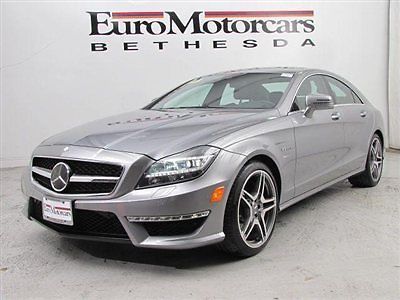 Cpo certified warranty cls63 cls amg silver black leather mercedes distronic nav