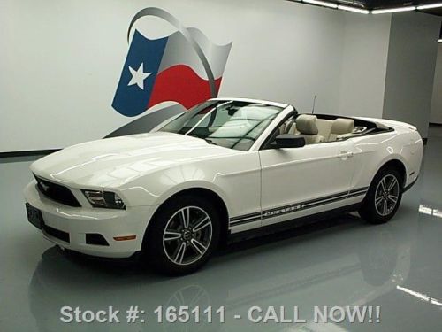 2010 ford mustang premium convertible auto leather 45k texas direct auto