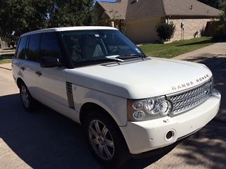 2008 white range rover hse in excellent condition