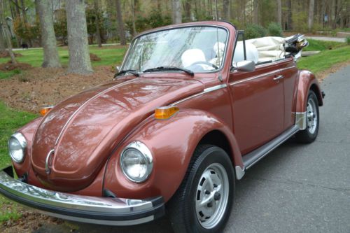 Rare 1978 champagne edition ii  vw super beetle convertible from original owner