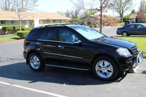 2008 mercedes benz ml 350 black great condition 4 wheel drive suv