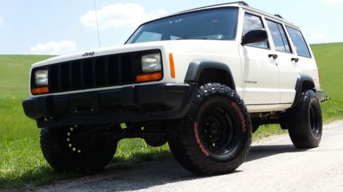 1997 jeep cherokee sport classic se xj clean 4x4 lifted 77k miles! no reserve