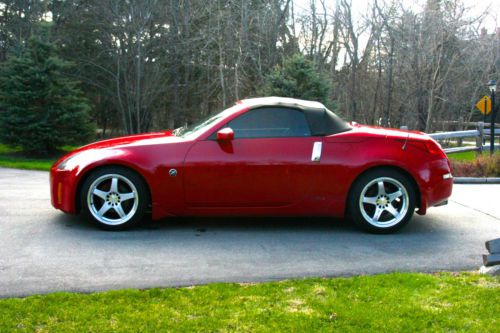 2004 nissan 350z red convertible with nismo performance package and many options