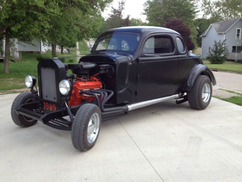 A 1939 plymouth business coupe model a rat rod street rod sedan runner driver