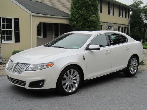 2010 lincoln mks ultimate edition ecoboost awd 355hp navi 20&#034; alloys no reserve!