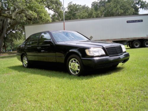 1993 mercedes s 600,black on black,clean carfax,cold ac,runs great,no reserve