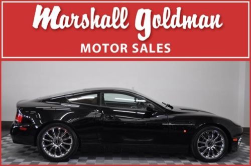 2003 aston martin vanquish black with saddle leather interior only 12,400 miles