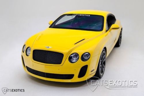 Continental gt supersports rare medore yellow low miles twin-turbo 620hp