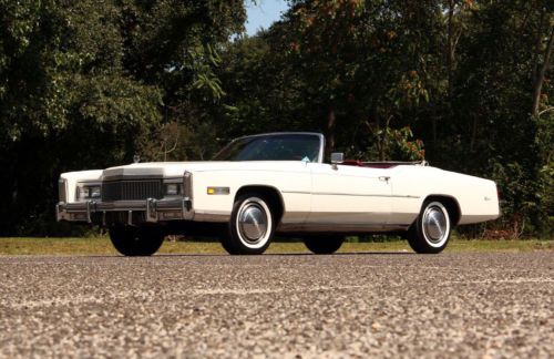 1975 convertible 500 power everything 8-track white with burgundy leather nice!