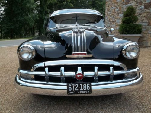 Lqqk! 1950 pontiac chieftain de luxe 4 door / silver streak straight 8 / nice!!!