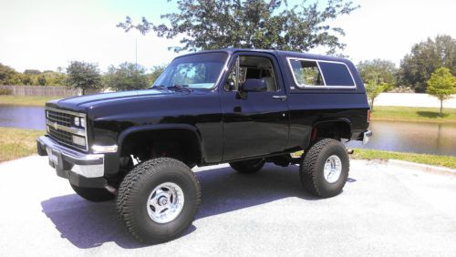 1991 chevy k5 blazer (silverado), 4x4, automatic and lifted suspension.