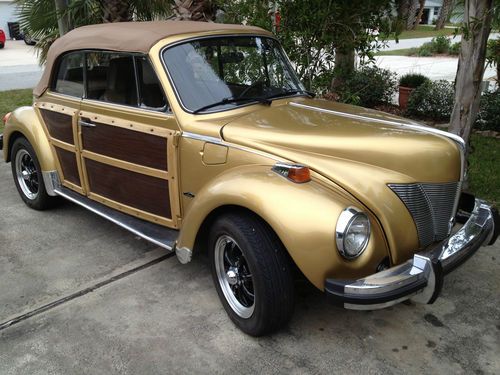 1974 volkswagen convertible '30's ford front woody sides by jc whitney rare
