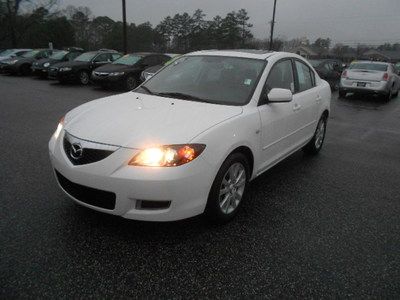 08 mazda 3 4 door 2.0 liter i-4 cyl automatic transmission cd player rally white