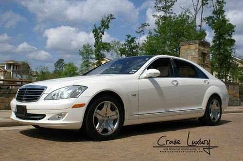 S600 v-12 twin turbo, warranty included, white on white, extremely clean
