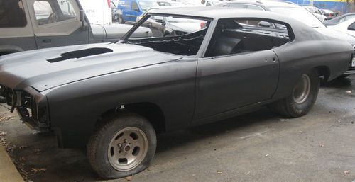 1971 chevelle project car - media blasted and ready for paint