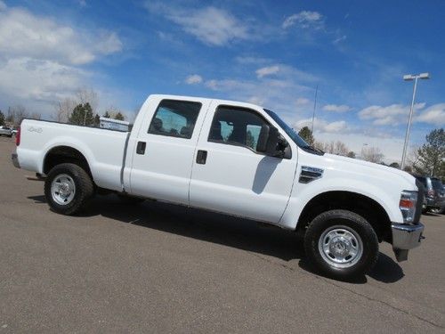 2010 ford f250 crew cab short bed 6.8 v10 gas fleet lease 1 owner 4x4 serviced