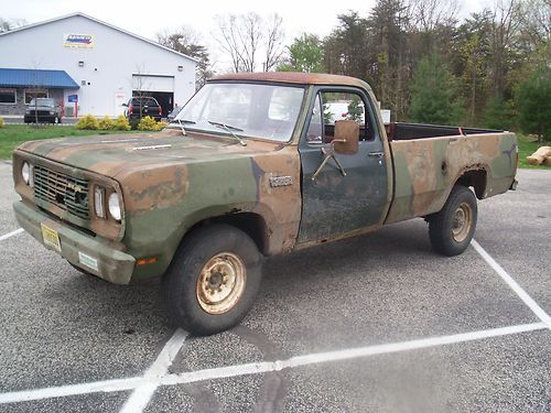 1977 dodge power wagon m880 military pickup 4wd woods truck