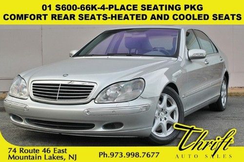 01 s600-66k-4-place seating pkg-comfort rear seats-heated and cooled seats