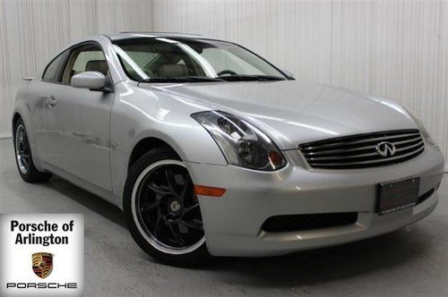 2004 infiniti g35 coupe 6 speed leather heated seats moon roof bose audio system