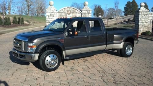 Ford f450 4x4 powerstroke diesel crew truck dually fx4 navigation heated leather