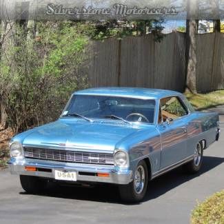 1966 blue ss! restored 350cid 370hp roller rockers solid lifters msd ignition