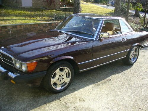 1986 mercedes-benz 560sl roadster coupe low miles  no reserve