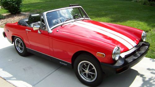 Mg midget 1978 red convertible runs drives looks excellent