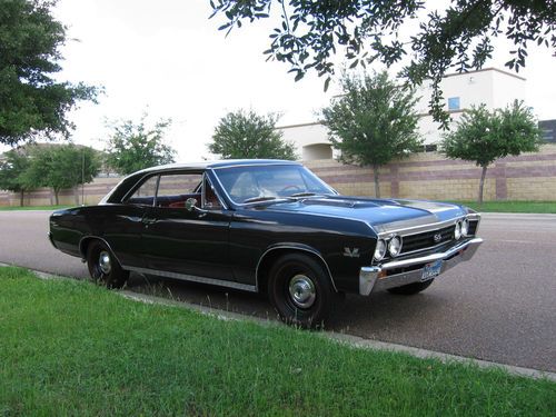 Buy used 1967 Chevelle SS 396, Muncie 4spd, Black w/ Red ...