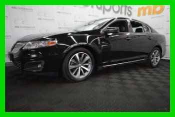 2009 lincoln mks awd navigation double sunroof heated &amp; a/c seats black loaded