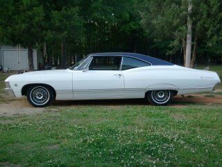 1967 chevrolet impala 327 2 door hard top 275 hp