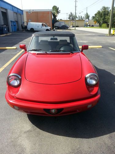 1991 alfa romeo spider 78k miles classic red/tan  the most desirable combo