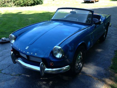 1965 Triumph Spitfire 4,  Runs/Drives.  Very Early Car for Restoration, image 3