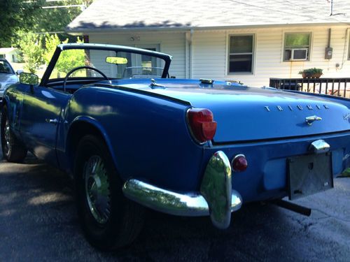 1965 Triumph Spitfire 4,  Runs/Drives.  Very Early Car for Restoration, image 6