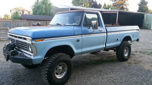 1975 ford f-100 4x4  1 family owned amazing survivor