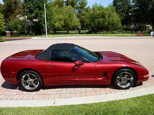 Used Pristine California 2001 Corvette Convertible Rare Image Pristine California 2001 Corvette Convertible Rare Magnetic Red Flawless Us 22 900 00