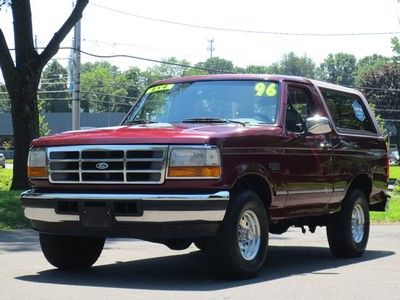 1996 ford bronco xlt! no reserve! 5.8l v8! 4x4! automatic! clean! must see! awd!