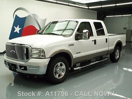 2006 ford f-250 lariat crew diesel sunroof leather 61k texas direct auto