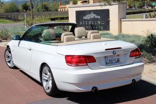 Bmw convertible 335i rare 6-speed 2007 alpine white  stunning!