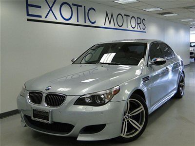 2007 bmw m5 v10! smg nav heated-sts pdc comfort-access shade 500hp xenon 19"whls