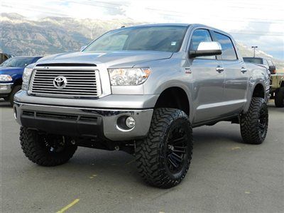 Toyota tundra crew max platinum 4x4 navigation custom lift wheels tires leather