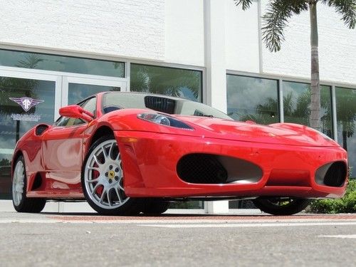 Garage kept 1 owner f430 coupe red tan f1 loaded and serviced full history look!