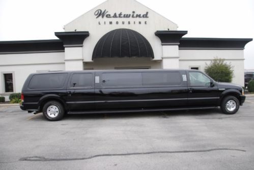 Limo limousine ford excursion suv super stretch mega lincoln luxury black good