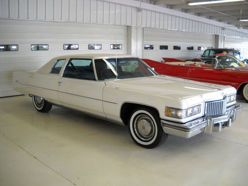Stunning 1975 coupe deville 45245 actual low miles, like new, loaded, cold a/c
