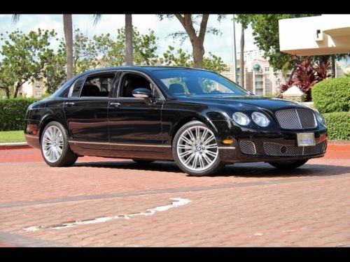 2009 bentley continental flying spur speed black 1 owner tables diamond seats